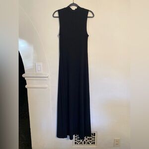 Anthropologie, Sunday in Brooklyn, body con maxi dress in black.